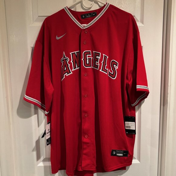 Mike Trout #27 Los Angeles Angels Nike Red Alternate Limited Player MLB Jersey - Picture 1 of 6